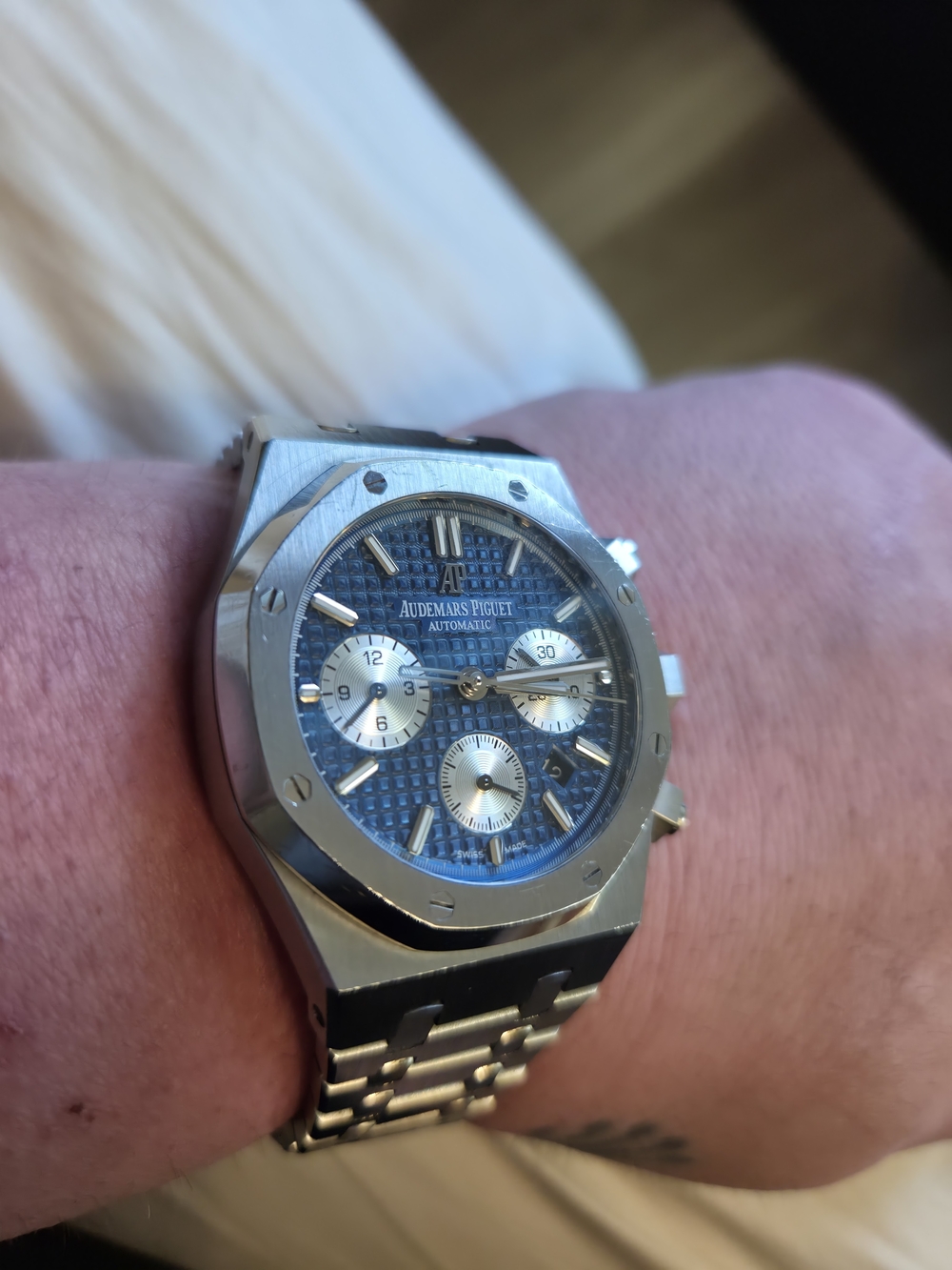 AP Stainless Steel Blue Dial 1:1 REP ⌚️Identical Twin 😉